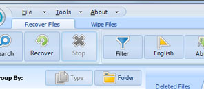 undelete 360 Recover Button